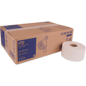 United Stationers Supply 12024402 Tork® Advanced Mini-Jumbo Roll Bath Tissue, Septic Safe, 3.48" x 751 ft, 12 Rolls/Case image.
