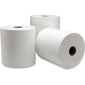 United Stationers Supply 214405 Tork® Advanced Hardwound Roll Towel, 7.88" x 1000 ft, White, 6 Rolls/Case image.