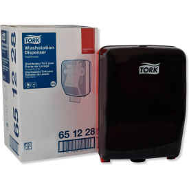 United Stationers Supply TRK651228 Tork® Washstation Paper Dispenser,  Red/Smoke image.