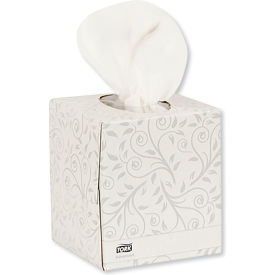 United Stationers Supply TF6830 Tork® Advanced Facial Tissue, 2-Ply, White, Cube Box, 94 Sheets/Box, 36 Boxes/Case image.
