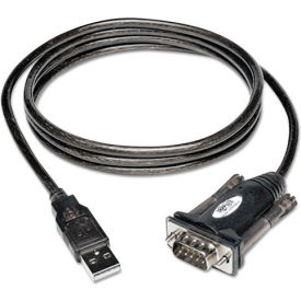 Trippe Manufacturing Company U209-000-R Tripp Lite USB-A to Serial Adapter (DB9) - (M/M), 5-ft. Cable  image.