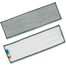 Excella Wet/Dry Reusable Mopping Pad, 20"L x 6"W, Gray with Color-Coding Tabs view 2