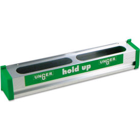 Unger Enterprises, Inc. HU450 Unger Hold Up Aluminum Tool Rack, Gray/Green, 18", 4 Hooks/18" Wide Rubber Grip - HU45 image.