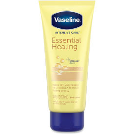 United Stationers Supply UNI04448CT Vaseline® Intensive Care Essential Healing Body Lotion, 3.4 oz Squeeze Tube, 12/Carton image.