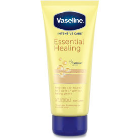 United Stationers Supply UNI04448EA Vaseline® Intensive Care Essential Healing Body Lotion, 3.4 oz Squeeze Tube image.