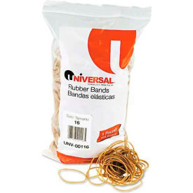 United Stationers Supply UNV00116 Universal® Rubber Bands, Size 16, 2-1/2 x 1/16, 1900 Bands/1lb Pack image.