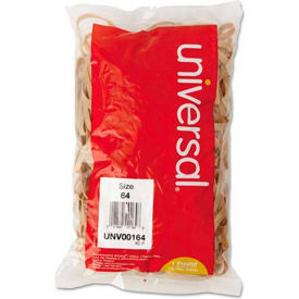 United Stationers Supply UNV00164 Universal® Rubber Bands, Size 64, 3-1.2 x 1/4, 320 Bands/1lb Pack image.