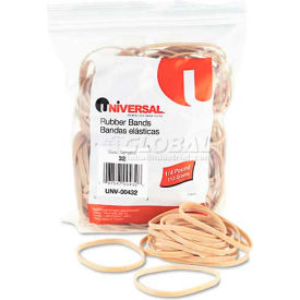 United Stationers Supply UNV00432 Universal® Rubber Bands, Size 32, 3 x 1/8, 205 Bands/1/4lb Pack image.