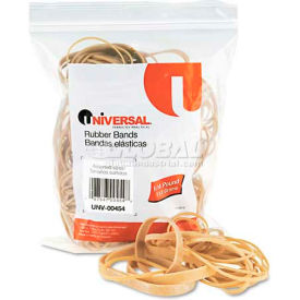 United Stationers Supply UNV00454 Universal® Rubber Bands, Size 54, Assorted Lengths, 1/4lb Pack image.
