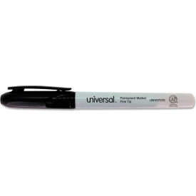 Universal Products UNV07070 Universal™ Pen-Style Permanent Marker, Fine Bullet Tip, Black, 36/Pack image.