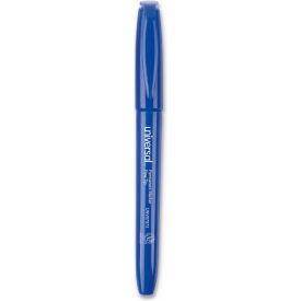 Universal Products UNV07073 Universal™ Pen-Style Permanent Marker, Fine Bullet Tip, Blue, Dozen image.