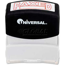 Universal UNV10054*** Universal Message Stamp, FAXED, Pre-Inked/Re-Inkable, Red image.