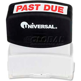 Universal UNV10063*** Universal Message Stamp, PAST DUE, Pre-Inked/Re-Inkable, Red image.