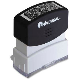 Universal UNV10136*** Universal Security Stamp, Obscures Area 9/16 x 1 11/16, Black image.