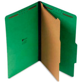 Universal UNV10212*** Universal® Pressboard Folder, Legal, Four-Section, Emerald Green, 10/Box image.