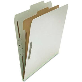 Universal UNV10252*** Universal® Pressboard Classification Folder, Letter, Four-Section, Gray, 10/Box image.