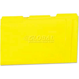 Universal Colored File Folders, 1/3 Cut One-Ply Top Tab, Letter, Yellow, 100/Box