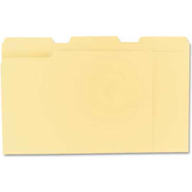 Universal UNV12113*** Universal® File Folders, 1/3 Cut Assorted, One-Ply Top Tab, Letter, Manila, 100/Box image.