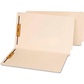 Universal UNV13220*** Universal® End Tab Folders, Two Fasteners, Legal, Manila, 50/Box image.