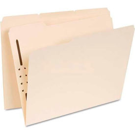 Universal UNV13410*** Universal® Manila Folders, One Fastener, 1/3 Tab, Letter, 50/Box image.