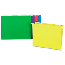 Universal 14121 Universal® Hanging File Folders, 1/5 Tab, 11 Point, Letter, Assorted Colors, 25/Box image.
