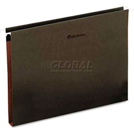 Universal 14141 Universal® 1" Box Bottom Hanging Folder, Pressboard, Letter, Standard Green, 25/Box image.