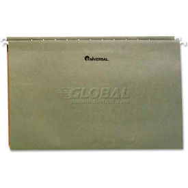 Universal 14151 Universal® 1" Box Bottom Pressboard Hanging Folder, Legal, Standard Green, 25/Box image.