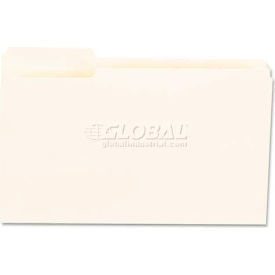 Universal File Folders, 1/3 Cut First Positions, One-Ply Top Tab, Legal, Manila, 100/Box