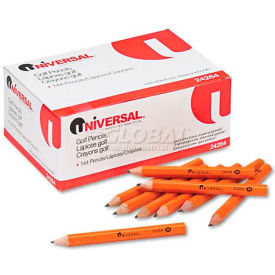 United Stationers Supply UNV24264 Universal Golf and Pew Pencil, HB, Yellow Barrel, 144/Box image.