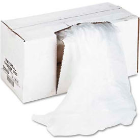 United Stationers Supply UNV35946*** Universal High-Density Shredder Bags, 26w x 18d x 48h, 100 Bags/Carton, Clear image.