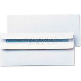 United Stationers Supply UNV36101 Universal One® Self Seal Business Envelope, Security Tint,  9-1/2"W x 4-1/8"H, White, 500/Pk image.