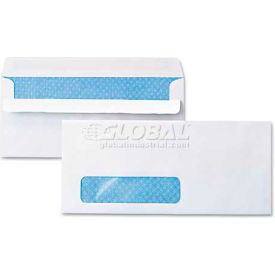 United Stationers Supply UNV36102 Universal One® Self Seal Business Window Envelopes, Security Tint, 9-1/2"Wx4-1/8"H, Wht, 500/Pk image.