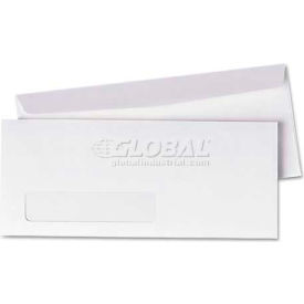 United Stationers Supply UNV36321 Universal® Window Business Envelope, #10, 9-1/2"W x 4-1/8"H, White, 500/Pack image.