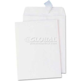United Stationers Supply UNV40100 Universal One® Pull & Seal Catalog Envelopes, 12"W x 9"H, White, 100/Pack image.