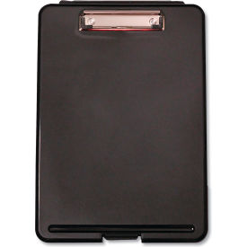 United Stationers Supply UNV40318 Universal® Storage Clipboard, 1/2" Capacity, Holds 8-1/2" x 11" Sheets, Black image.