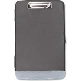 United Stationers Supply UNV40319 Universal® Storage Clipboard w/ Pen Compartment, 1/2" Capacity, 8-1/2" x 11" Sheets, Black image.