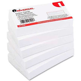 United Stationers Supply 47205 Universal Unruled Index Cards, 3 x 5, White, 500/Pack image.