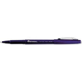 United Stationers Supply UNV50501 Universal One Porous Point Stick Pen, Blue Ink, Medium, Dozen image.