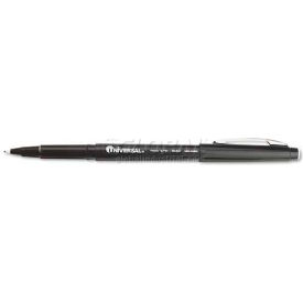 United Stationers Supply UNV50502 Universal One Porous Point Stick Pen, Black Ink, Medium, Dozen image.
