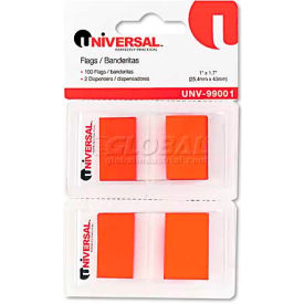 United Stationers Supply UNV99001 Universal One® Page Flags, Red, 2 Dispensers of 50 Flags/Pack image.