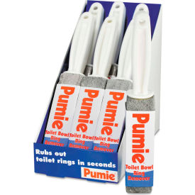 United Stationers Supply UPMJAN6 Pumie® Toilet Bowl Ring Remover Pumice w/Handle, Gray 6/Case - UPMJAN6 image.