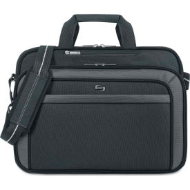 Solo CLA3144 SOLO® Pro 17.3" Briefcase, 17 x 5 1/4 x 13, Gray image.