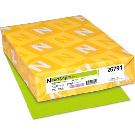 Colored Paper - Neenah Paper Exact Brights Paper Green 8-1/2"" x 11"" 20 lb. 500 Sheets/Ream