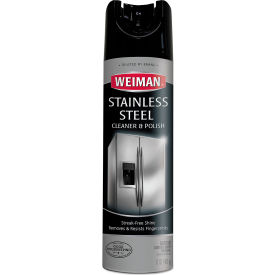 United Stationers Supply 49CT Weinman® Stainless Steel Cleaner and Polish, 17 oz. Aerosol, 6 Cans/Case image.