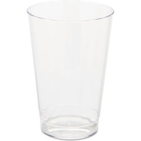 Classic Crystal Plastic Tumblers, Fluted, Tall, 12 oz. Capacity, Clear, 20/Pack, 12 Packs/Carton view 2