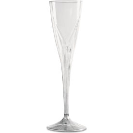 United Stationers Supply WNA CWSC5 WNA™ Classicware One Piece Plastic Champagne Flutes, 10 oz, Clear, Pack of 100 image.