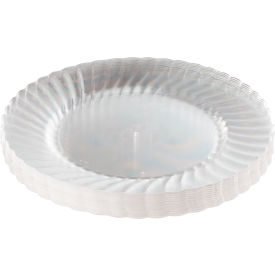 United Stationers Supply RSCW91512 WNA® Classicware Plastic Plates, 9" Dia., Clear, Pack of 180 image.
