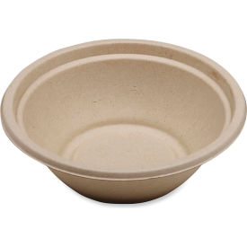 Fiber Bowls, 24 oz. Capacity, 7-3/8" Dia. x 2-5/16"H, Natural, Paper, 500/Carton view 2