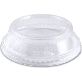 PLA Cold Cup Dome Lids, Fits 2 oz. & 9 - 24 oz. Cups, Clear, 1000/Carton view 2