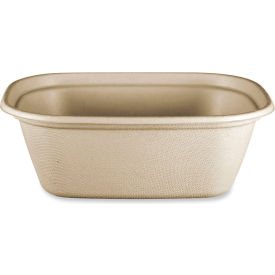 Fiber Container, 48 oz. Cap., 8-11/16"L x 6-1/2"W x 3-1/8"H, Natural, 400/Carton view 2